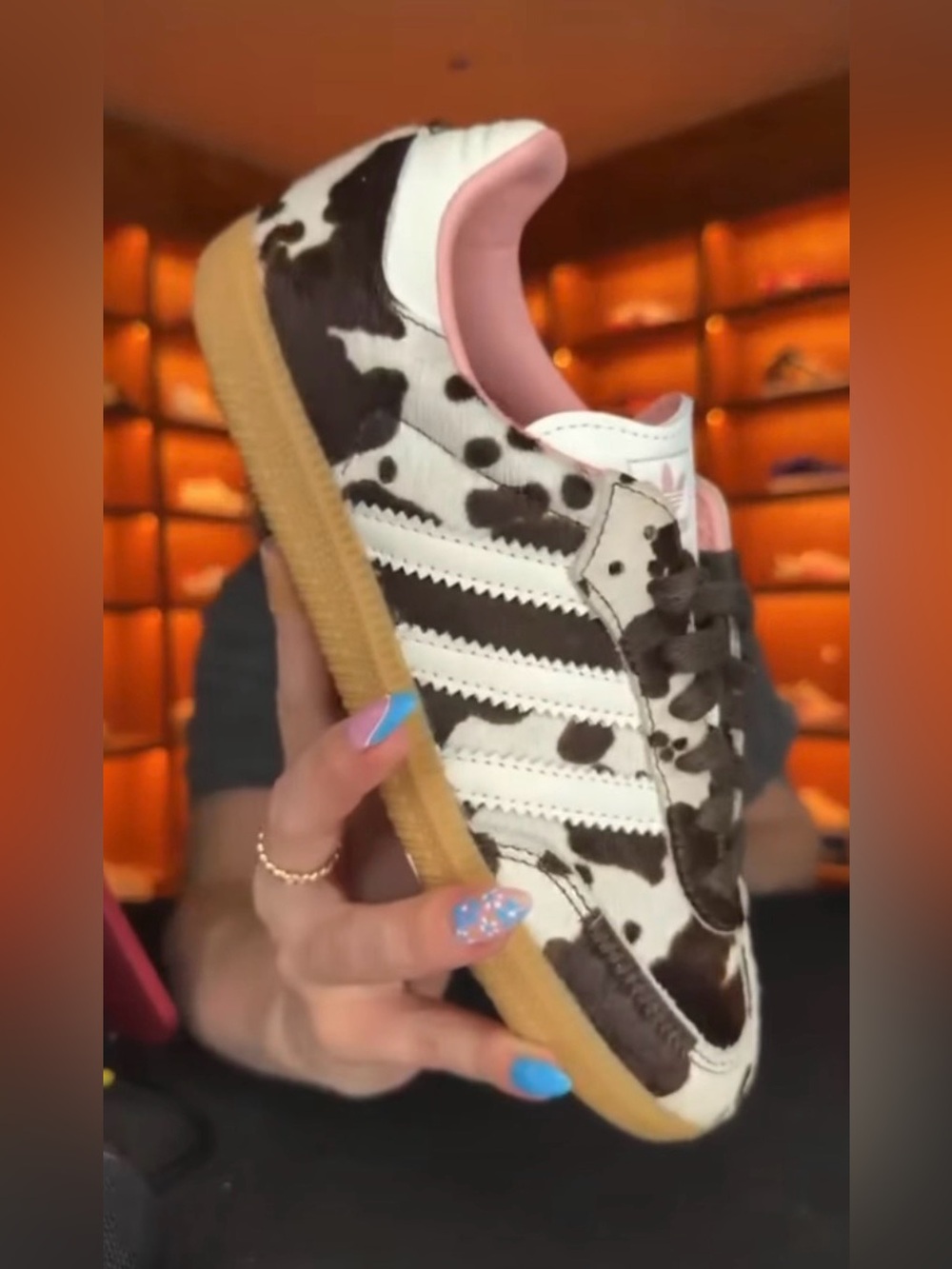 adidas Cow Print Handball Spezial with Interchangeable Laces - Picture 2 of 8